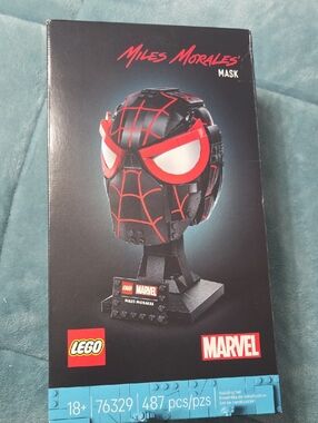LEGO Miles Morales Helmet - Black, Red, White Never Opened